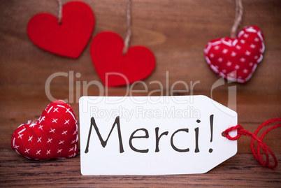 Read Hearts, Label, Merci Means Thank You