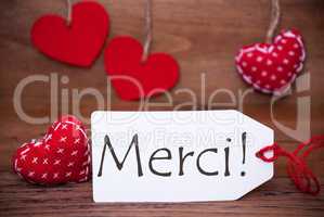 Read Hearts, Label, Merci Means Thank You
