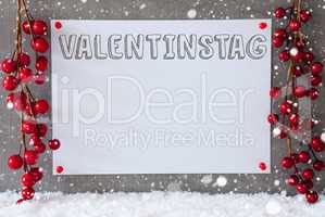 Label, Decoration, Snowflakes, Valentinstag Means Valentines Day