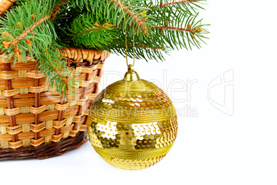 Christmas decoration isolated on white background