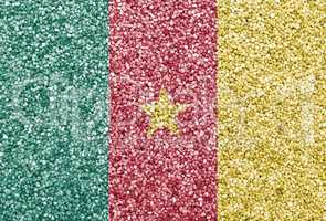Fahne von Kamerun auf Textur