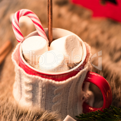 Hot chocolate with marshmallows