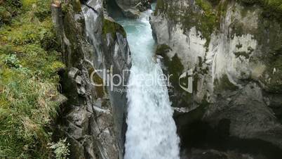Wild water stream in austrian alps near innsbruck