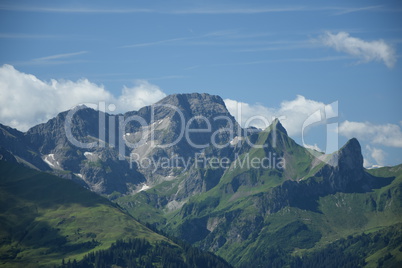 Blick vom Diedamskopf zum Zitterklapfen