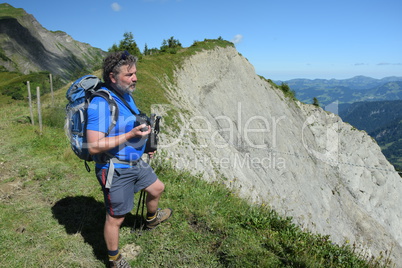 Wanderer am Diedamskopf