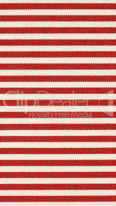 Red striped fabric texture background - vertical