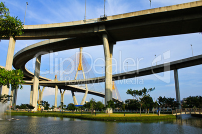 Industrial Circle Bridge in Bangkok, Thailand