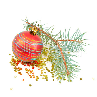 Christmas decoration isolated on white background