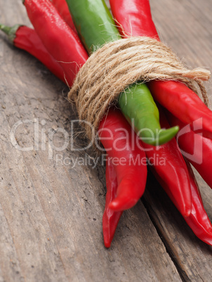 Bunch of spicy chilies