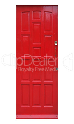 British door isolated over white