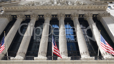 American Flags And Nyse