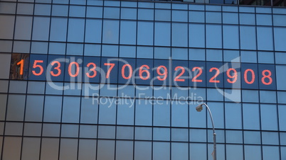 Digital Numbers On Office Building