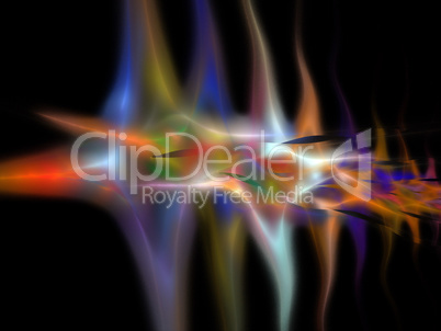 image of one Digital Fractal on Black Color image of one Digital Fractal on Black Color