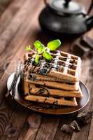 chocolate waffles