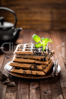 chocolate waffles