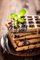 chocolate waffles