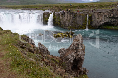 Kleiner Wasserfall am Godafoss