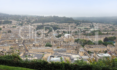 Aerial view of Bath