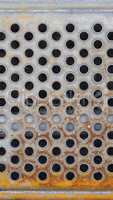 Green metal grid background - vertical