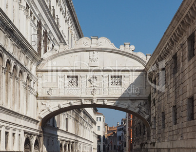 Bridge of Sighs in Venice