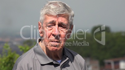 Confused Old Man Or Senior Confused Old Man Or Senior