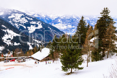 Winterlandschaft in der Schweiz