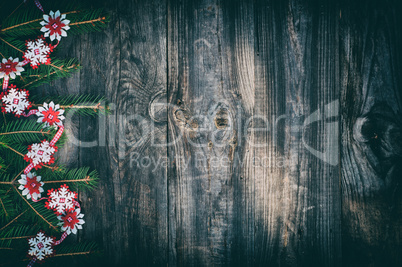 Wooden vintage gray background