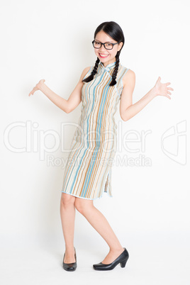 Excited Asian girl