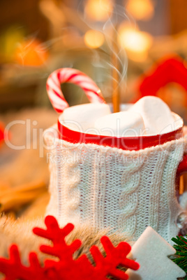 Hot chocolate with marshmallows