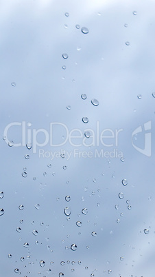 Rain droplets - vertical