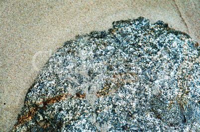 sand stones at sea, striped
