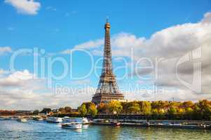 Cityscape of Paris with the Eiffel tower