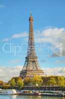 Cityscape of Paris with the Eiffel tower