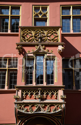 Erker an einem Haus in Freiburg