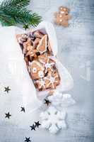 Christmas gingerbread with holiday decoration