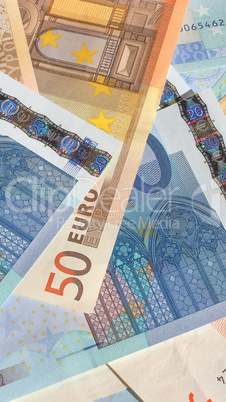 Fifty and Twenty Euro notes