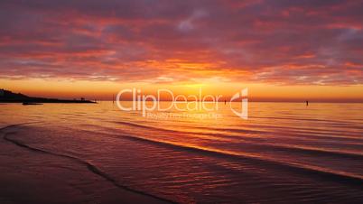 Sonnenuntergang  an der Nordsee