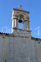 A bell tower in stones.