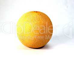 Very ripe melon of orange color.