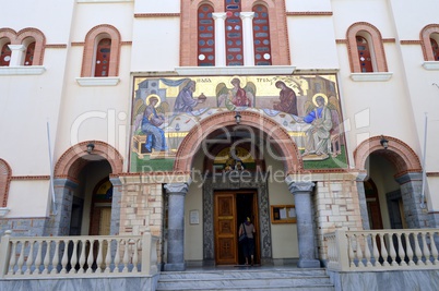 Square Orthodox Church in Greece.