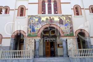 Square Orthodox Church in Greece.
