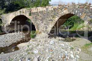 Very former bridge in stones.