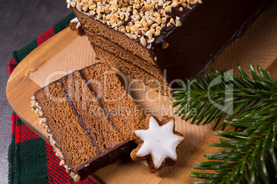 Filled gingerbread