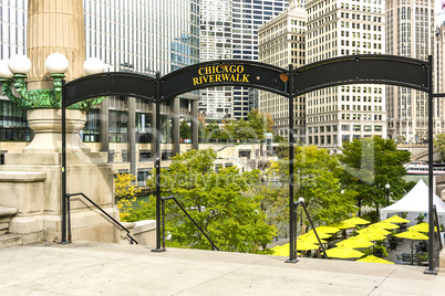 Chicago Riverwalk sign