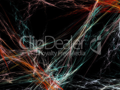 image of one Digital Fractal on Black Color image of one Digital Fractal on Black Color