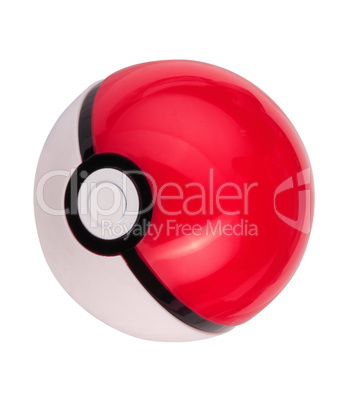 plastic game toy ball isolated