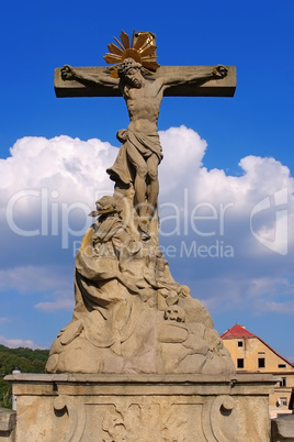 Figur der Brücktorbrücke in Glatz - Statue from St. Johns Bridge, Klodzko (Glatz), Silesia