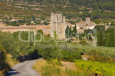 Lagrasse - old town Lagrasse in southern France