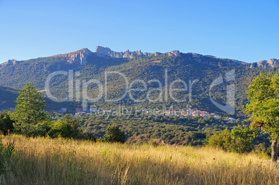 Peyrepertuse Burg - castle Peyrepertuse in France