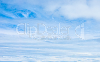 Blue sky with clouds background (HDR)